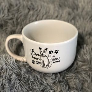Love is a four legged word Soup mug